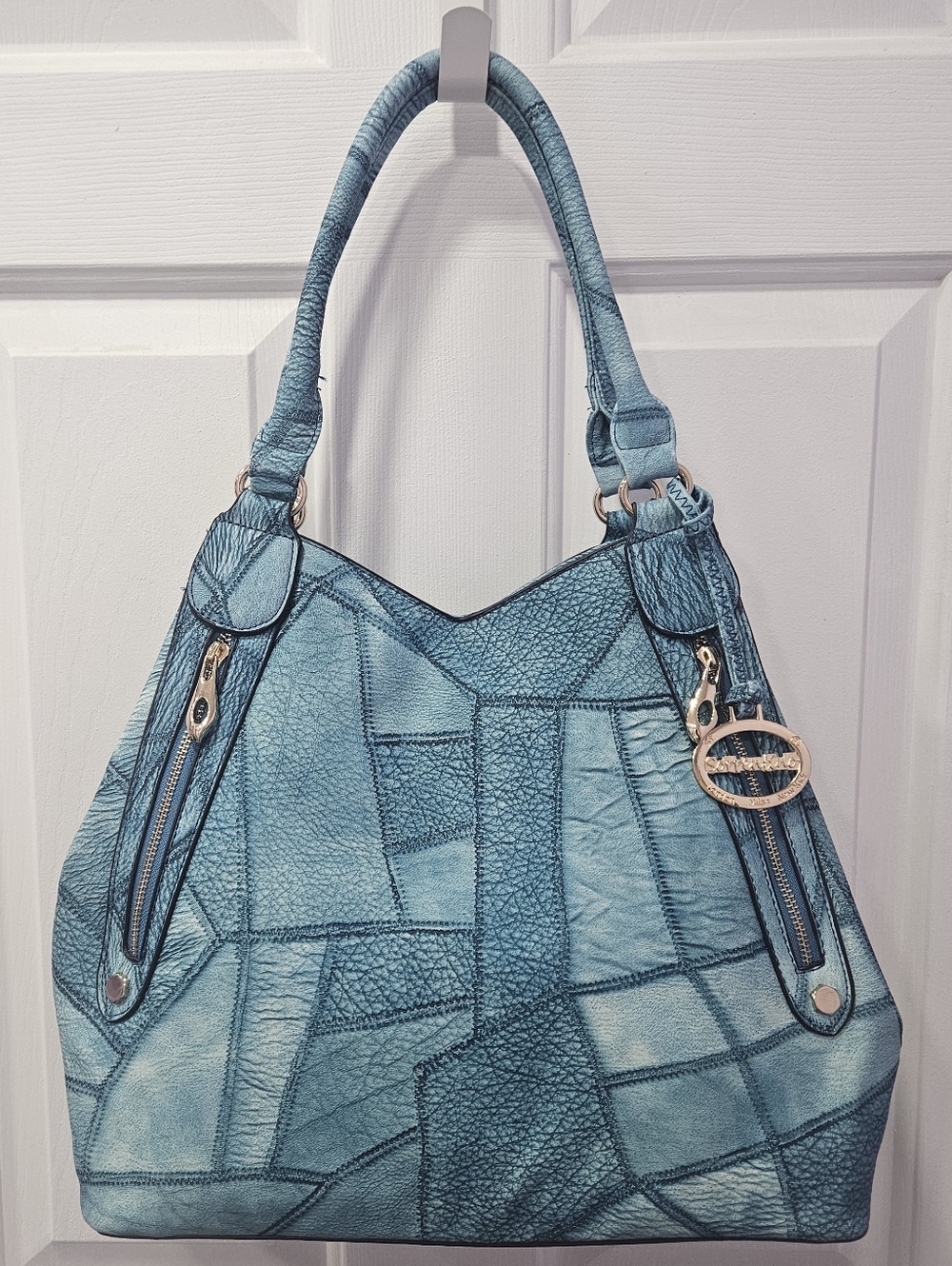 St. Sorrentino Large Patchwork Shoulder/Crossbody Bag